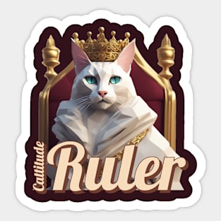 Cattitude Ruler Sticker